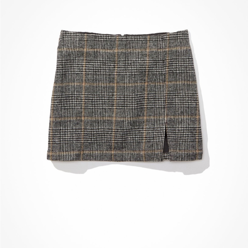 American Eagle High Rise Plaid Mini Skirt